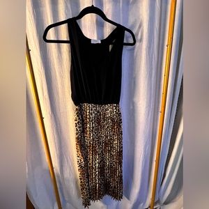 Woman’s leopard dress